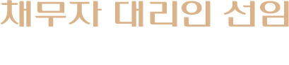 채무자 대리인 선임